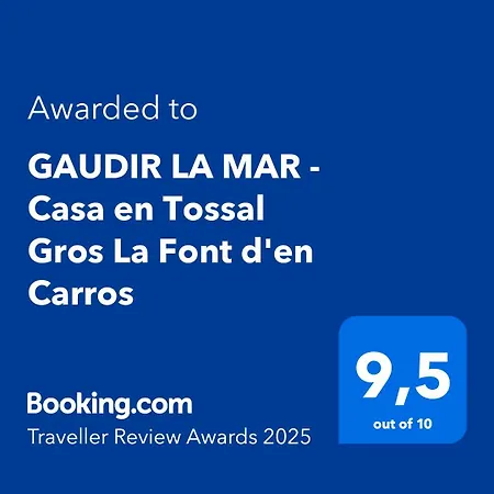Gaudir La Mar - Casa En Tossal Gros La Font D'en Carros Villa Castillo del Reboller